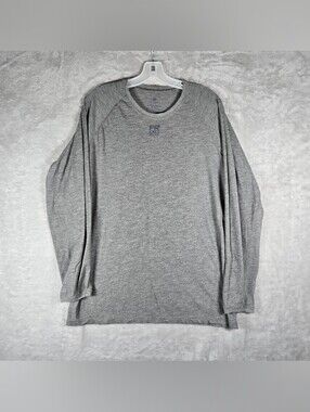 Tyndale FR Cat 1 Long Sleeve Crewneck Shirt Men Size Large Heather Gray Workwear